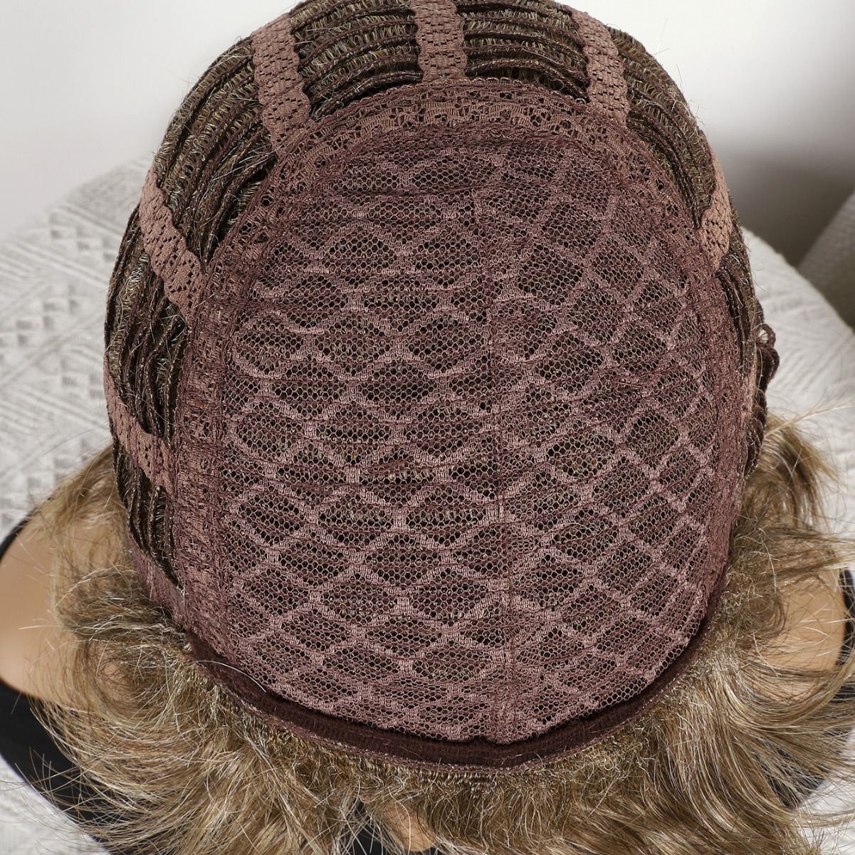 Fibra química al por mayor bob cabello pelucón mecánico pelucón cubierta de pelo