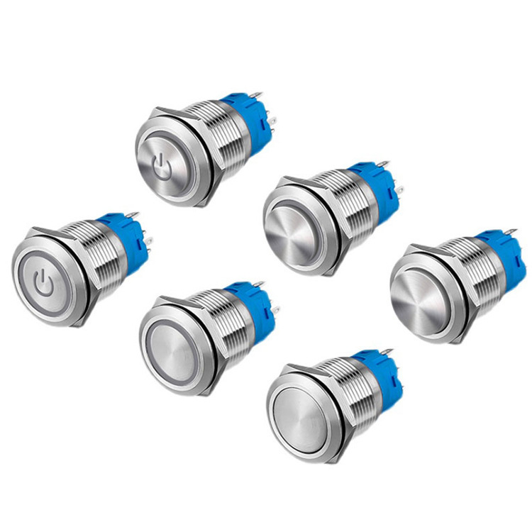 16mm金属按钮开关 无灯3脚