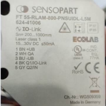 原装SENSOPART森萨帕特光电传感器FT55-RLAM-800-PNSUIDL-L5M