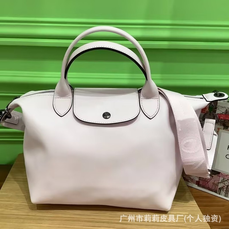 2025 Longxiang 牛革小さな団子バッグ通勤旅行ハンドバッグショルダーバッグクロスボディバッグシンプルなファッション|undefined