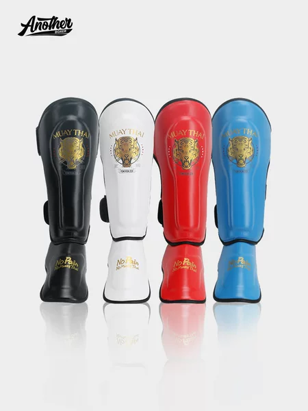 AN Boxing Leg Guards, designed for both men and women, suitable for Muay Thai, Sanda, and other combat sports, providing comprehensive protection for the shins and insteps during training