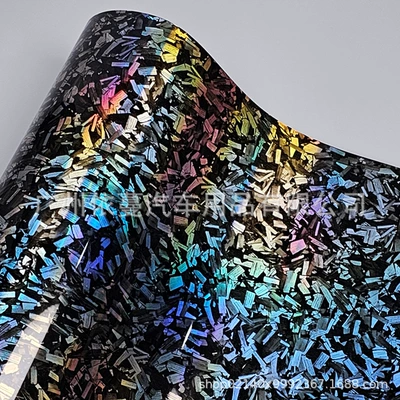Auto Color Change Film — Pet Forged Carbon Fiber - pet-forged-laser-silver-50cmx150cm