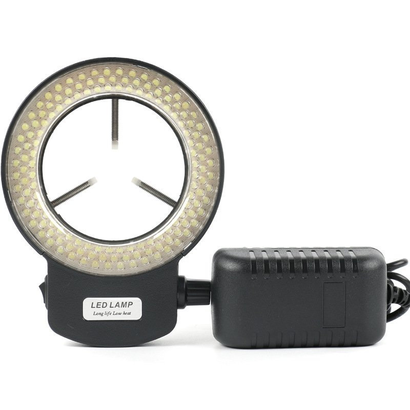 144颗灯珠显微镜LED环形灯 工业相机可调补光灯内径64MM视觉光源