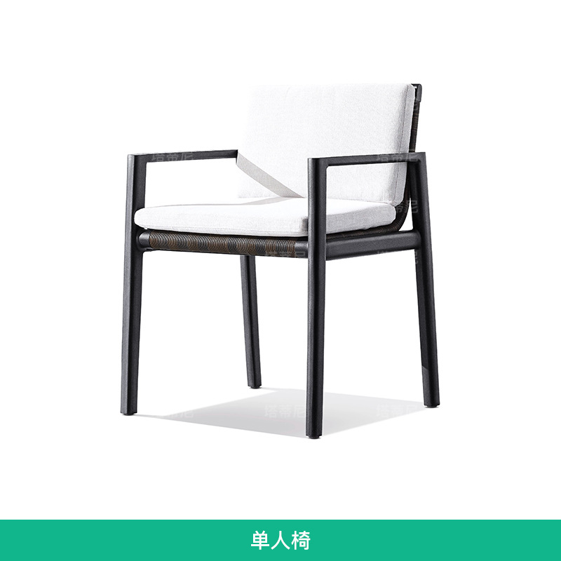 Mesas y sillas de exterior para ocio al aire libre, mesa larga de madera maciza para jardín, conjunto de mesa y sillas de teca impermeables para terraza de villa de alta gama. image 11