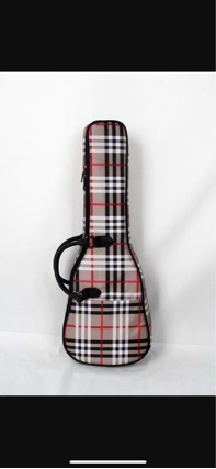 23 26 30 inch ukulele bag with cotton plaid pattern, suitable for playing instruments.