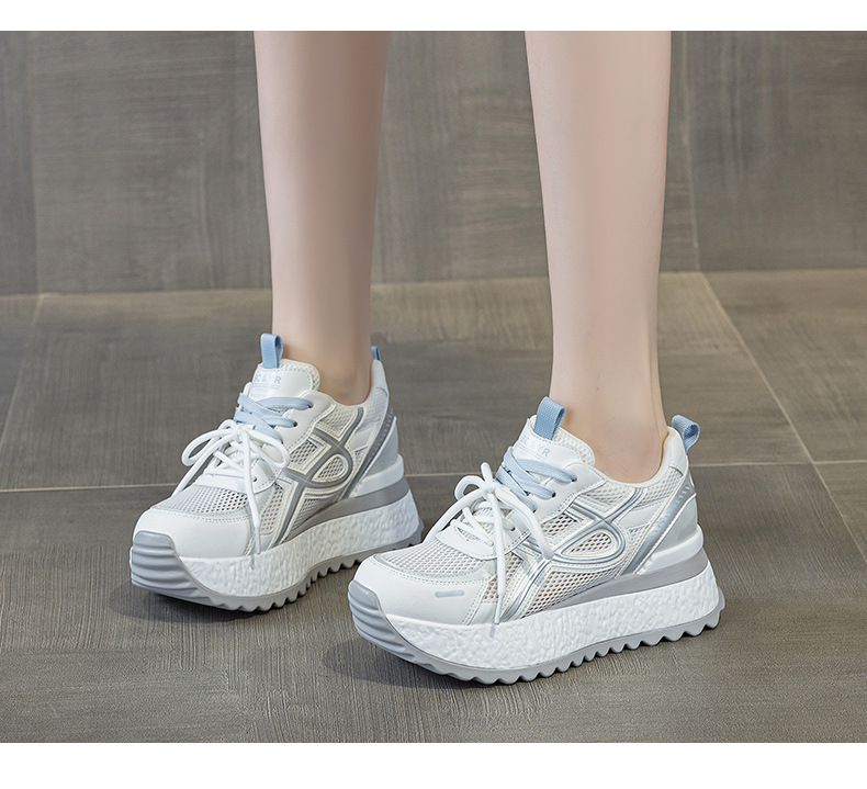 Giày sneaker nữ đế dày lưới thoáng khí phong cách thể thao — Xanh dương 5059, Tím 5059, Vàng 5059 chi tiết 10