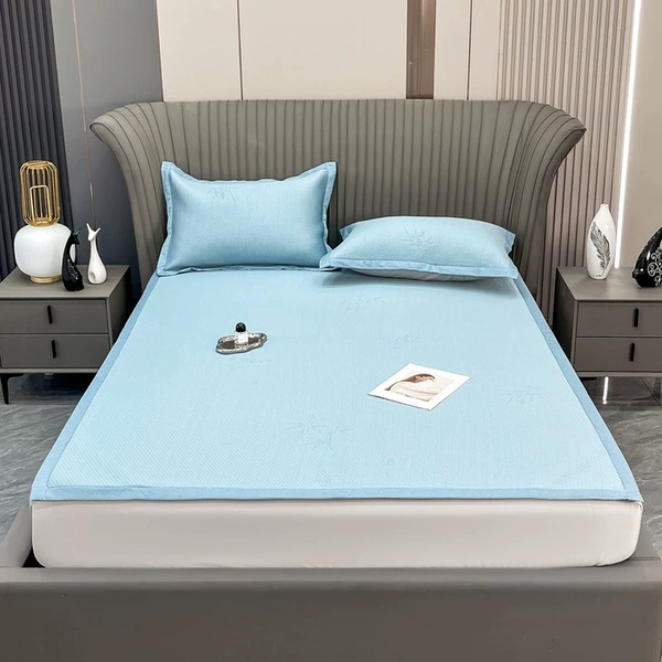 Bed sheet model-Maple Bamboo-Blue