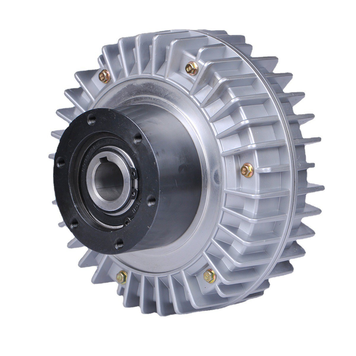 外壳旋转空心轴磁粉离合器制动器刹车孔24V张力控制器中空电磁式