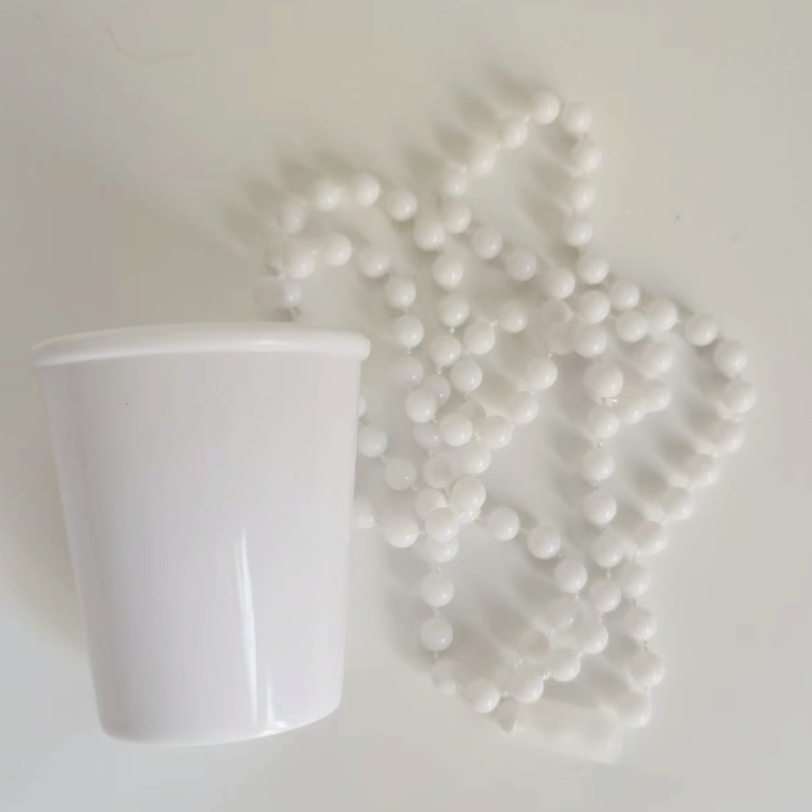 Macaron color transparente Cadena de cuentas Copa novia para ser FIESTA DE Navidad Halloween Fiesta de la boda