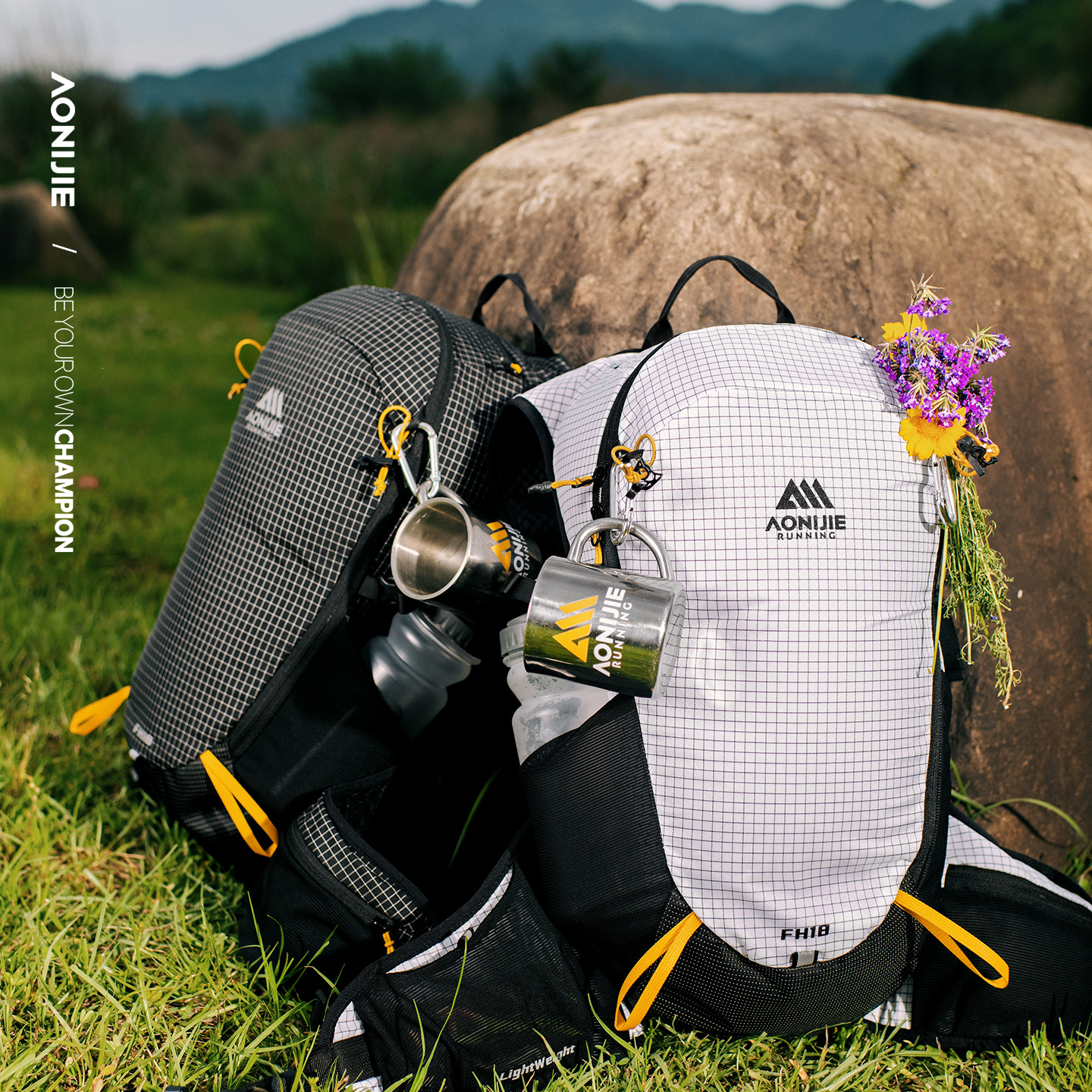 Onijie Hiking Backpack Men's Outdoor Special Mountaineering Bag Marathon Cross-Country Running Lightweight Backpack Women's
