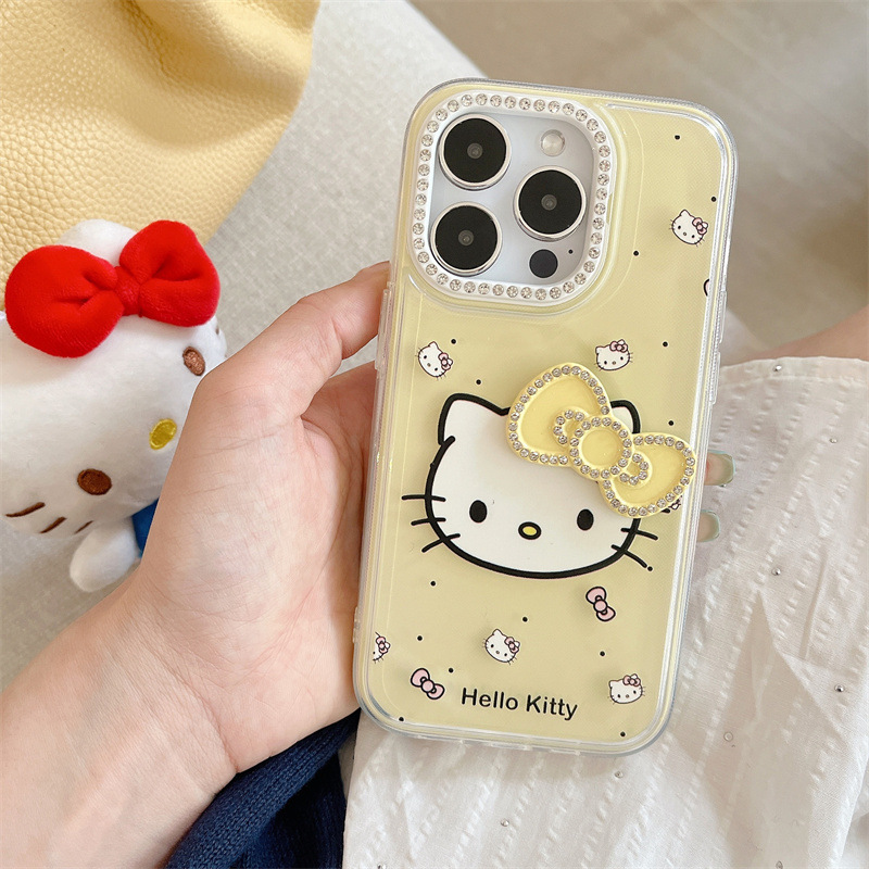 漫画フラッシュダイヤモンドリボン KT 猫 iPhone14/13 11 Apple 16/15 PROMAX 携帯電話ケース 12 セットに適しています|undefined