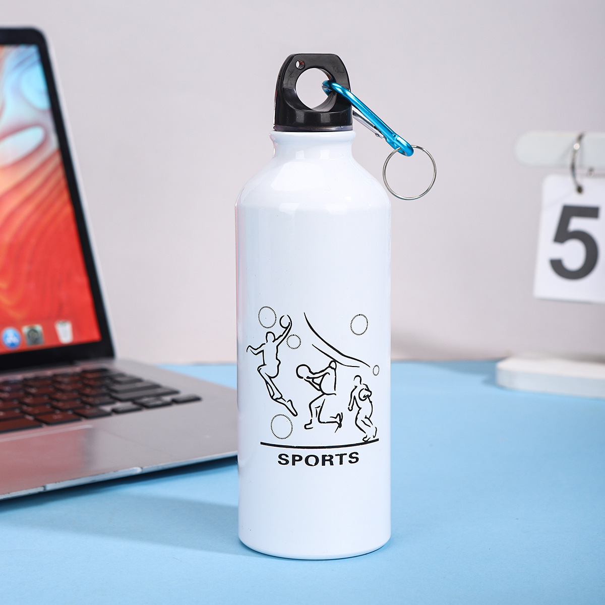 Nuevo simple taza de aluminio portátil de gran capacidad para niños y niñas ciclismo alpinismo botella de regalo taza LOGO al por mayor