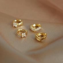 四叶草耳扣耳骨钉女耳圈耳扣设计感气质耳环2023年新款潮