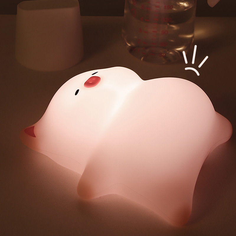 Lámpara Nocturna de Silicona con Diseño de Nube, Popular en el Extranjero, Recargable, Lámpara de Mesa Creativa, Luz de Ambiente Y