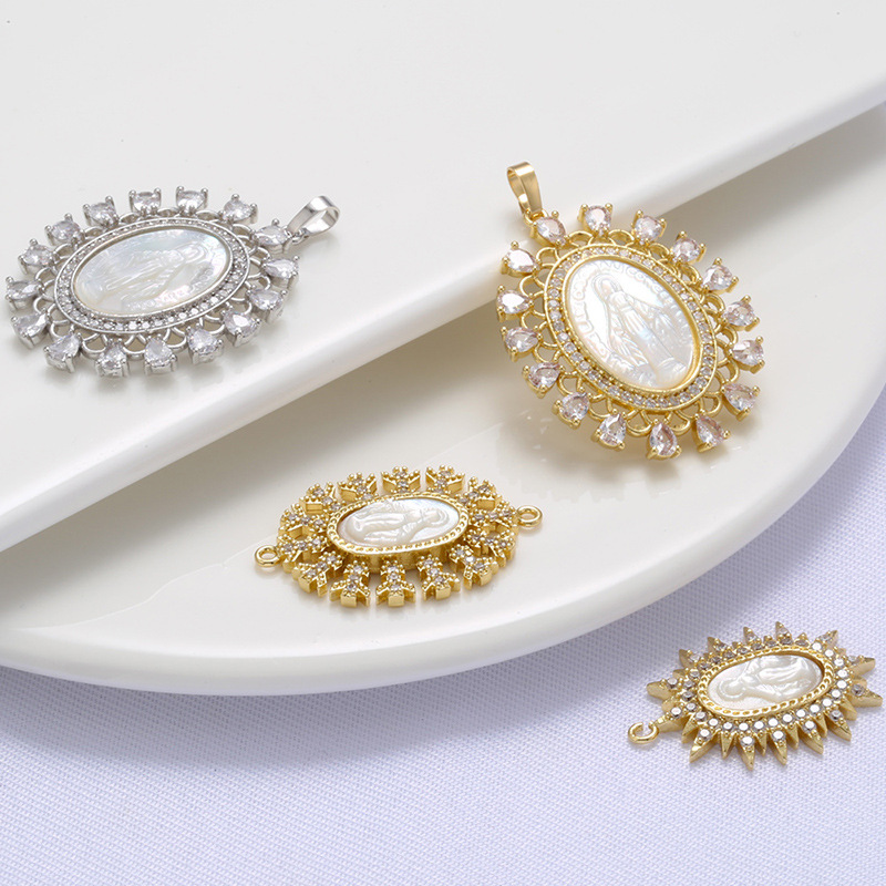 7g Weight Zircon Inlay Material DIY Jewelry Accessories Classification Metal Material Human Pattern Plating Design Fashion Style Metal Zircon Human 1