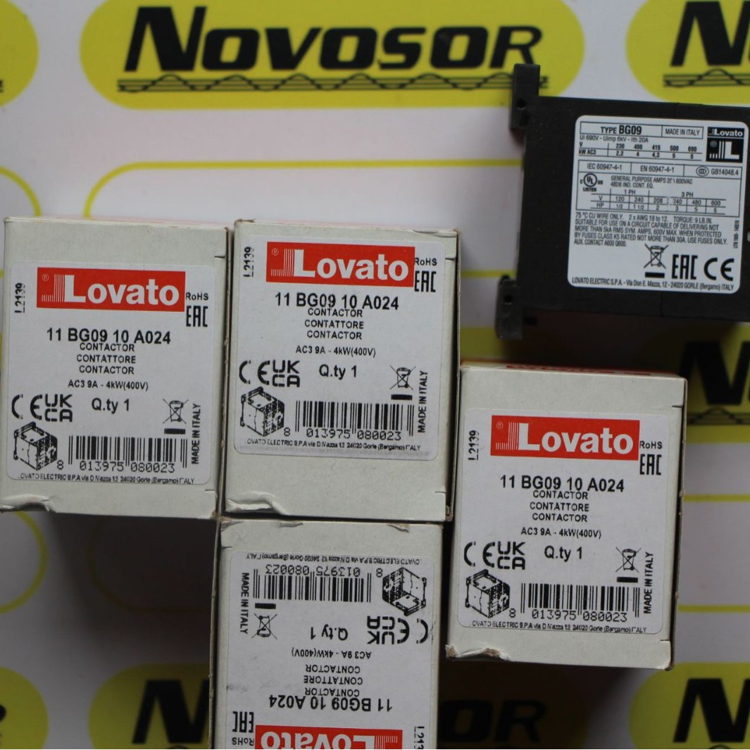 LOVATO接触器11 BG09 10 A024  BG0910A024  BG0910A咨询再订期货