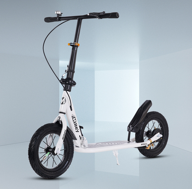 Kinder-, Jugend- und Erwachsenenroller für den täglichen Weg zur Arbeit, faltbar, zweirädrig, für Jungen, Mädchen und ältere Kinder, mit Bremse, nicht elektrisch_voghion.com