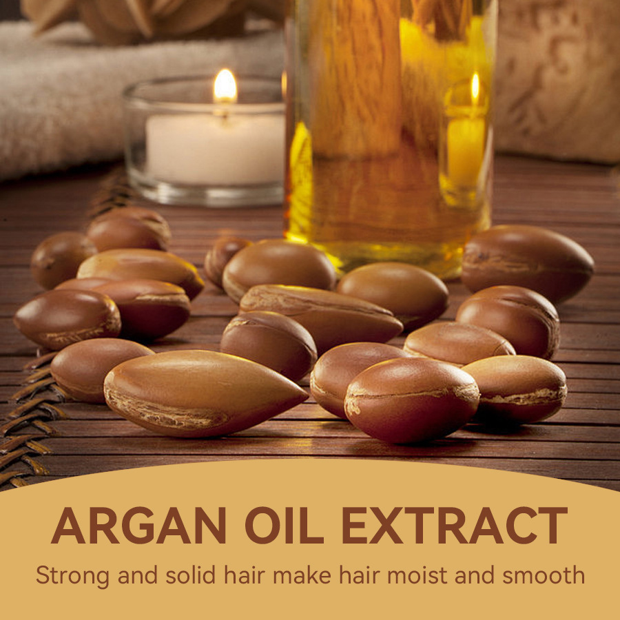 (Cross-border trading), fruit oil, revitalizing moisturizing nutritious medical conditioner for curly hair 3