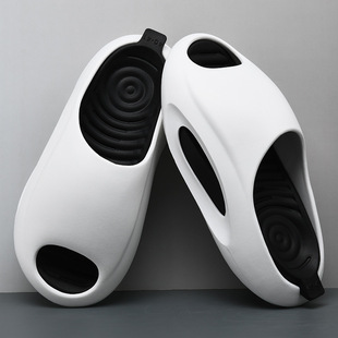 Men's Slippers Wear High-grade Non-slip Deodorant Summer Thick Sole Increased Fish Mouth Sliding Shit Sandals