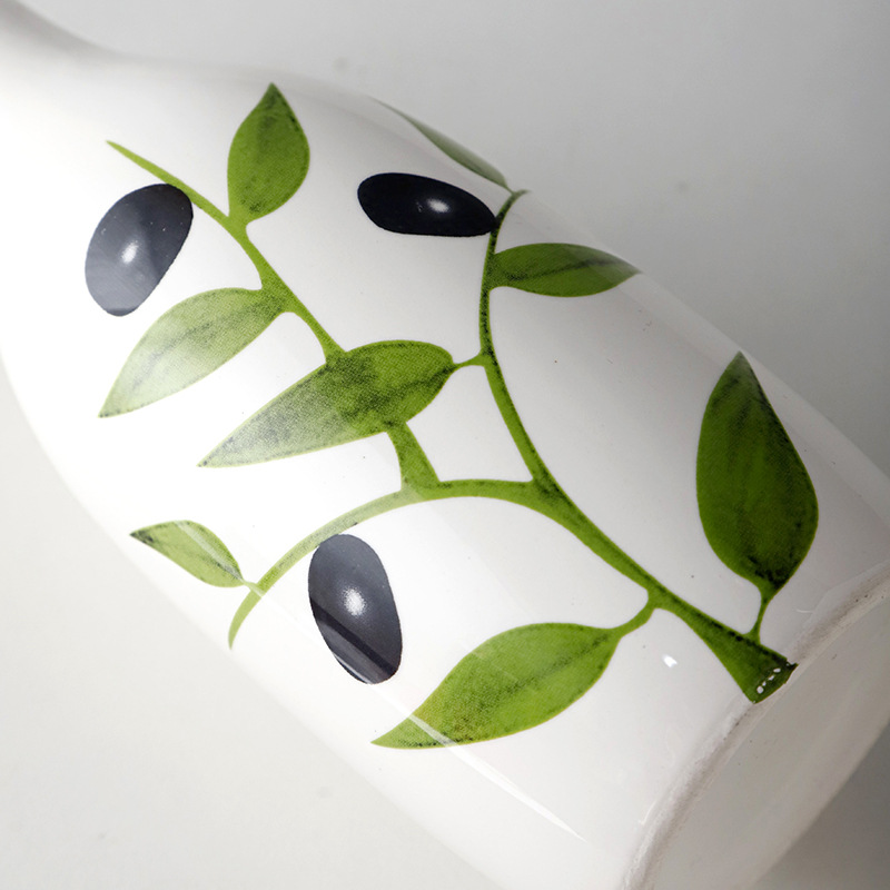 Luz nórdica de lujo ins estilo horneado flor simple florero de alto sentido hogar sala de estar decoración florero de cerámica al por mayor