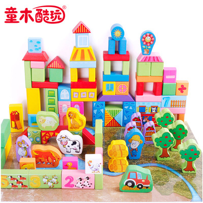 100 piezas de bloques de construcción para bebés y niños