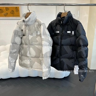 North American Co-Branded Kaws1996 Cotton Jacket for Men and Women, Windproof and Warm Outdoor Couple Casual Camouflage Jacket