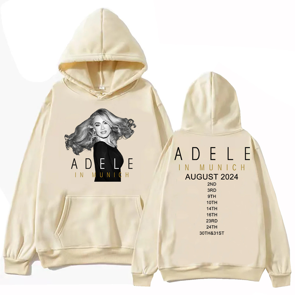 Adele In Munich Tour 2024 August Hoodie Harajuku Pullover To