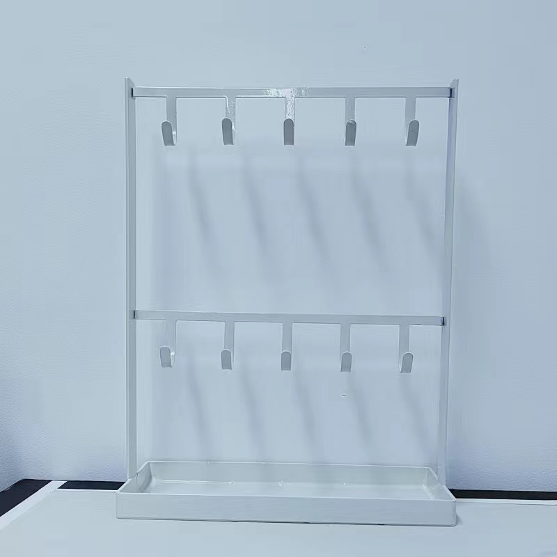 Estricta selección de puerta de entrada llave de joyería estante de almacenamiento de escritorio gancho de hierro forjado orejas collar de cuerda de joyería estante de almacenamiento