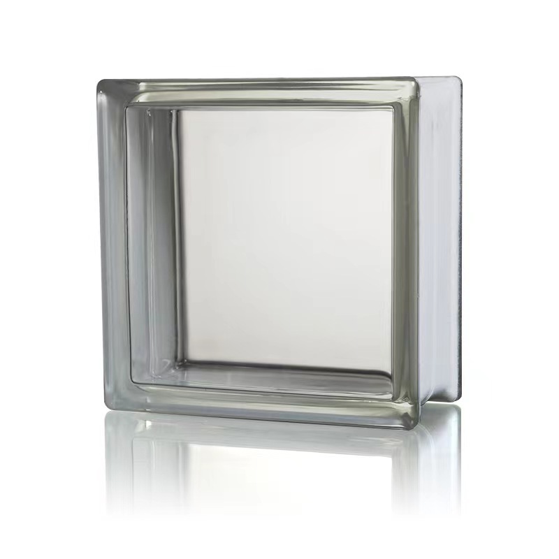 Fabricantes azulejos de vidrio hueco super blanco cuadrado cristal de hielo azulejos de vidrio hueco azulejos de cristal transparente partición de color creativo