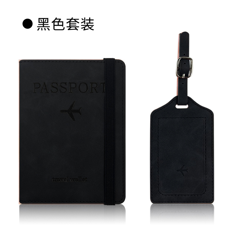 Transfronterizo en stock RFID pasaporte titular etiqueta de equipaje certificado pasaporte cubierta tarjeta de embarque multifuncional viaje pasaporte bolsa traje