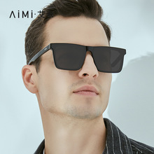 AIMI艾米尼龙偏光太阳镜网红爆款方框拍照高级感百搭墨镜TR90眼镜