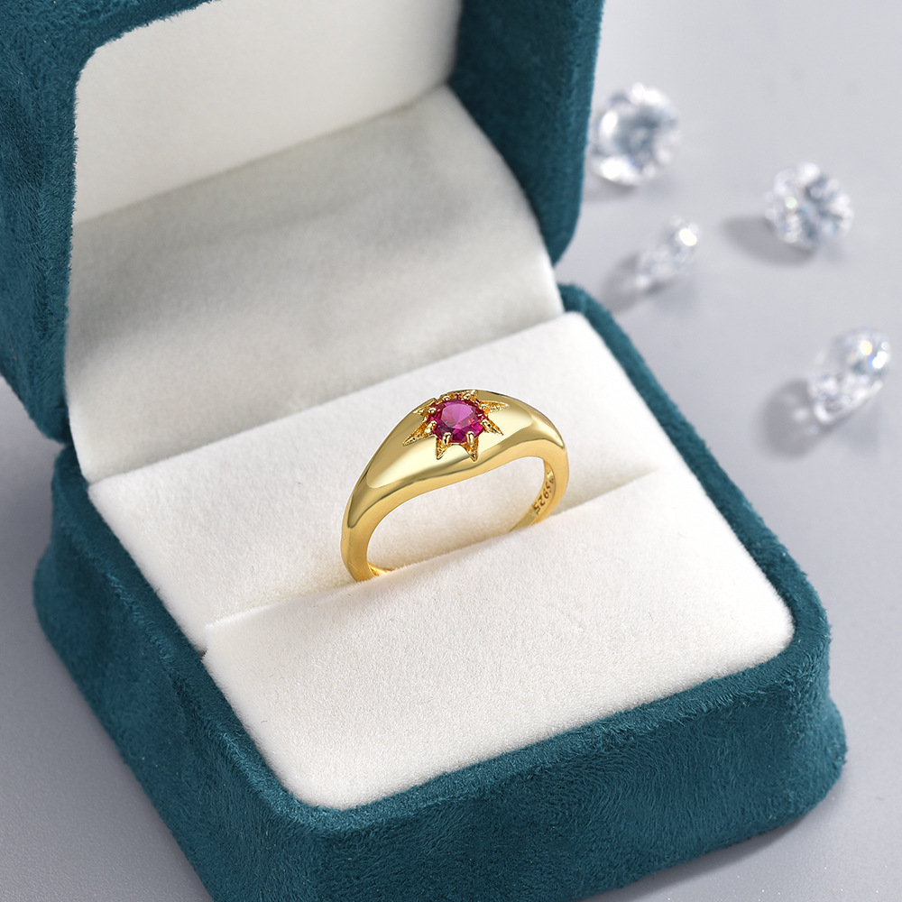 16g Weight Open Rings Classification Vintage Style Flower Copper Plating Open Rings