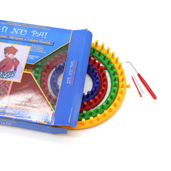 Knitting Magic Tool for Scarves and Hats, Yarn DIY Knitting Machine Sweater Lazy Person Tool Beginner Gift with Tutorial