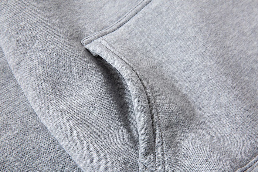 Unisex Gender Pocket Design Unisex Hoodies Long Sleeve Pocket Simple Style Solid Color