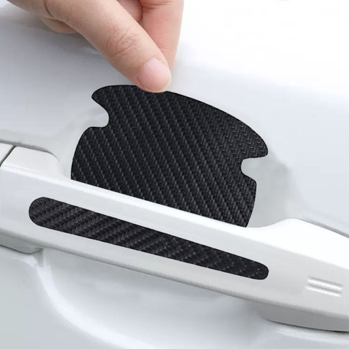 Universal Car Carbon Fiber Texture Door Molding Guard Tape Paint Scratch Protection Anti-Collision Strip Decorative Sticker