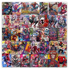 63 スパイダーマン手描きステッカーマーベルハンドブック素材装飾スーツケーススパイダーマンポスターフラットステッカー