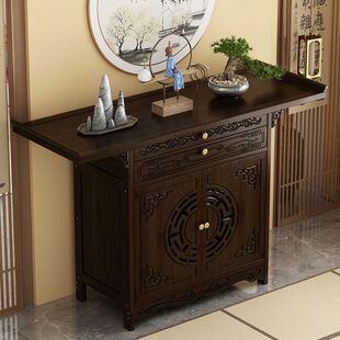 Flower Rack New Chinese-style Household Supply Table Living Room Entrance Table Table Table Table Long Household Fragrant Table Buddha Table God of Wealth