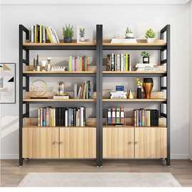 书架落地客厅置物架卧室铁艺简易多层书柜子手办货架展示办公隔断