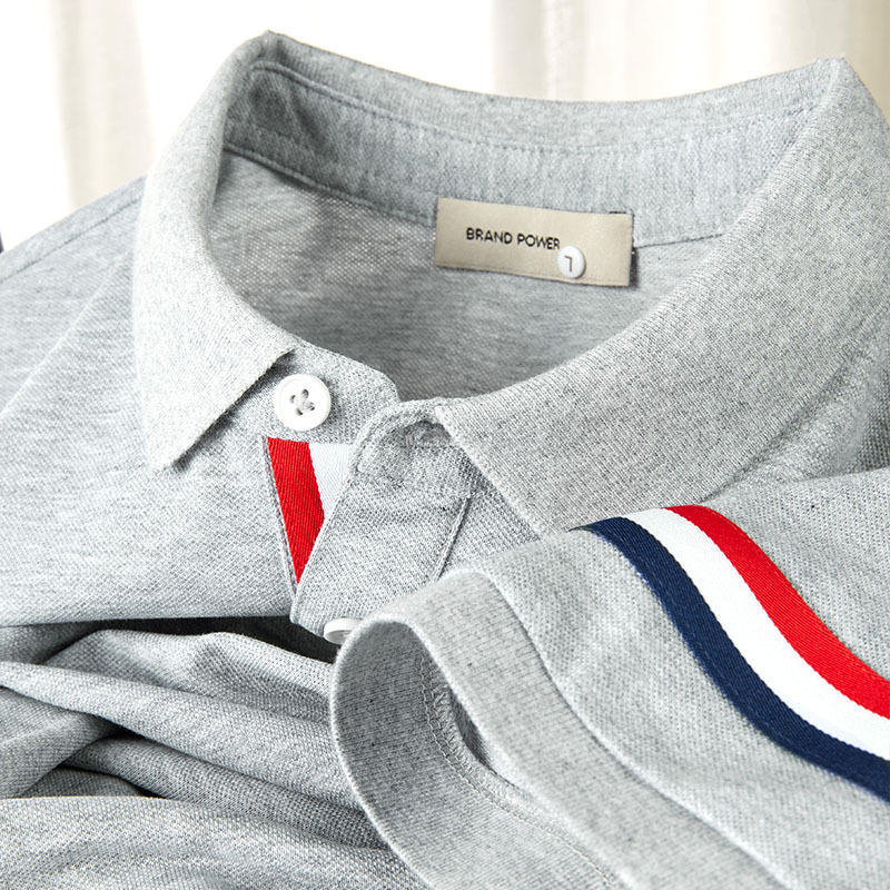 High-end Summer Thin T-B Short-sleeved Men's Polo Shirt Casual Slim-fit Fashionable Ice-sensitive Lapp T-shirt Men's Trendy T-shirt