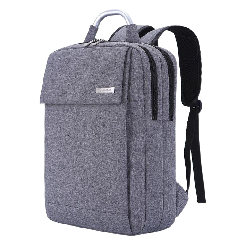 2021 Summer New Business Notebook Handle Neutral Luggage Leather Solid Color Canvas Metal Computer Bag
