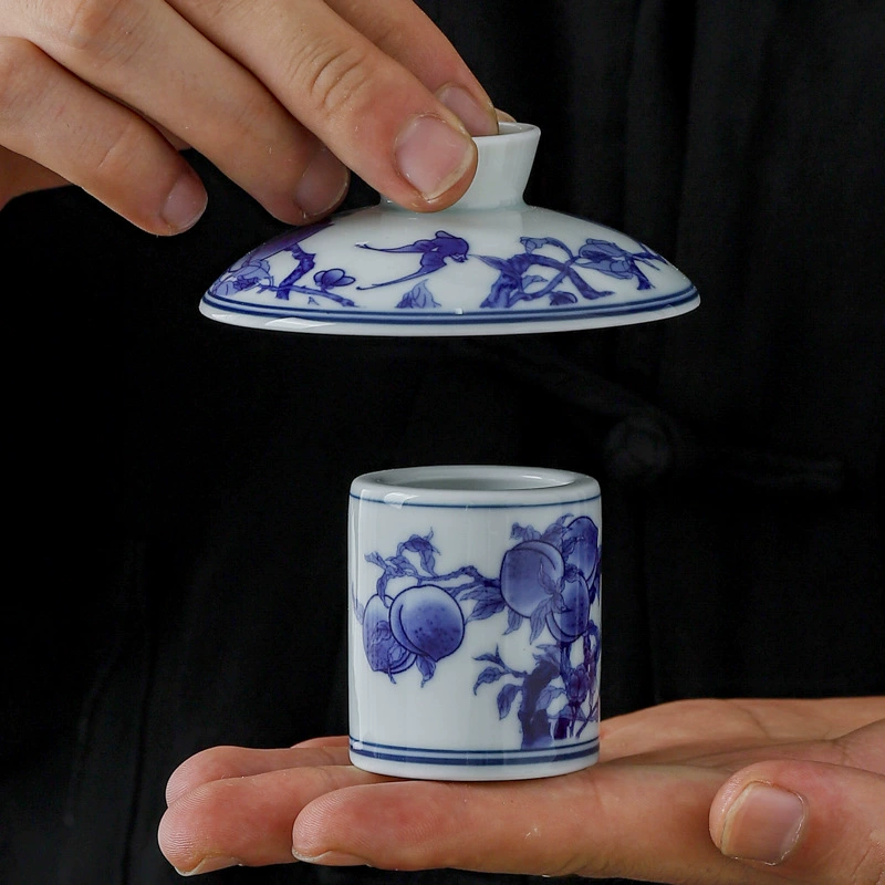 Ретро-синее и голубое чайное покрытие