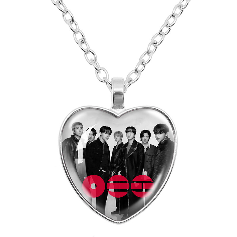 Kpop Bts Arirang Time Gemstone Heart-Shaped Necklace Pendant Fan Gift Th008 Kpop Bts Arirang Time Gemstone Heart-Shaped Necklace Pendant Fan Gift Th008