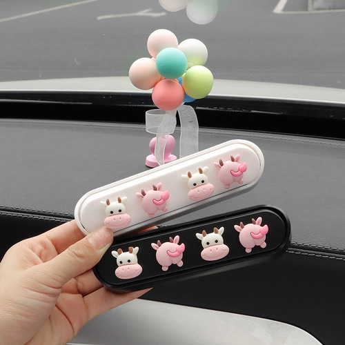 Temporary phone number plate in the car, car number digital ornament, creative luminous internet celebrity parking plate, moved for women only