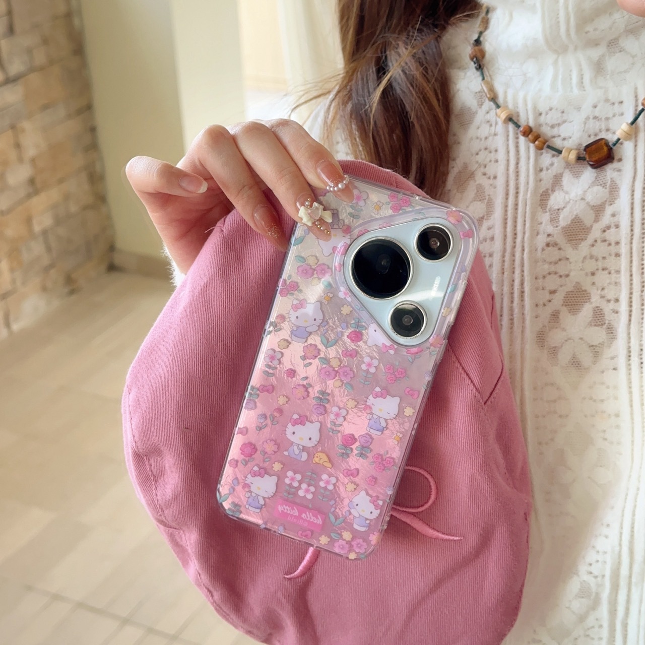 Girl ins floral pantalla completa kt para Huawei mate70Pro funda para teléfono móvil P70/70P nuevo m60/60P femenino