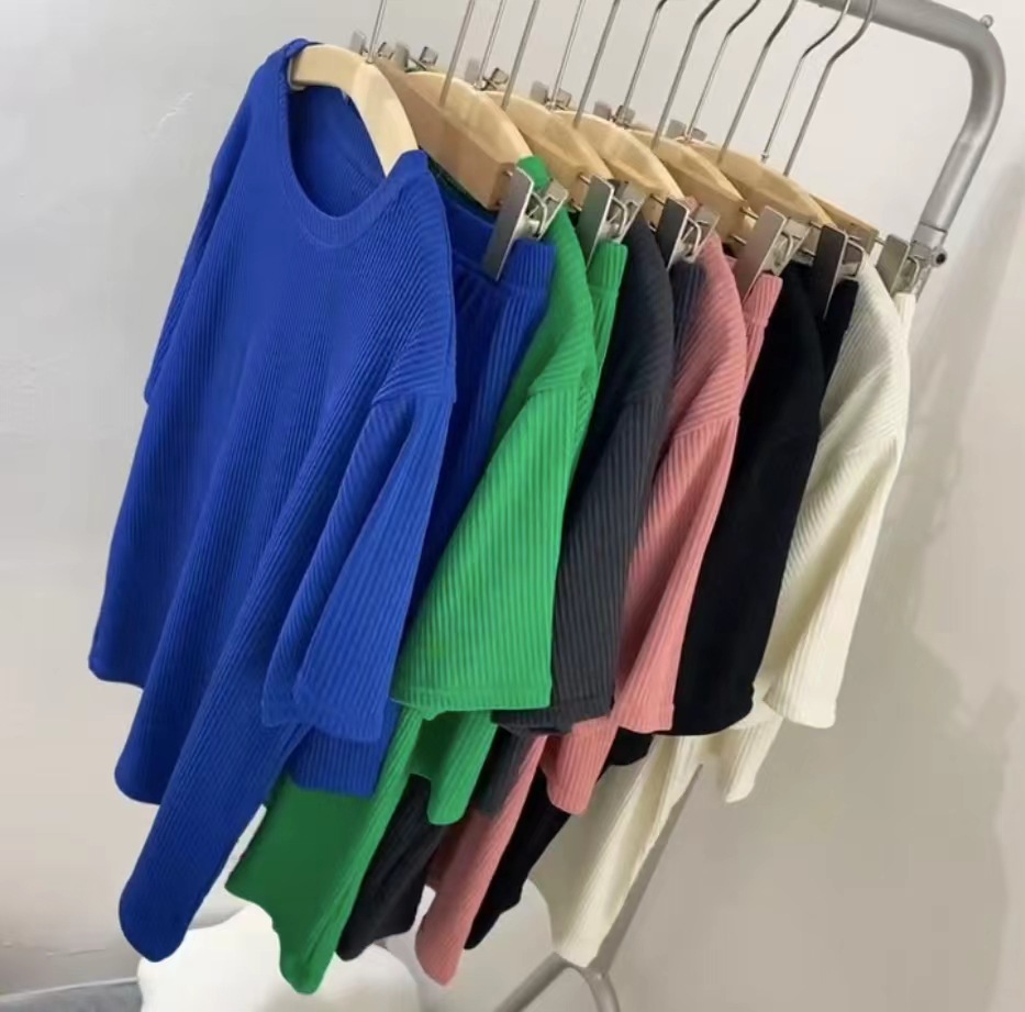 2022년 여름 신상품 지유 아이스 실크 세트, 편안하고 캐주얼한 짧은 스타일, 다용도, 6가지 색상, 홈웨어, 외출복으로도 착용 가능