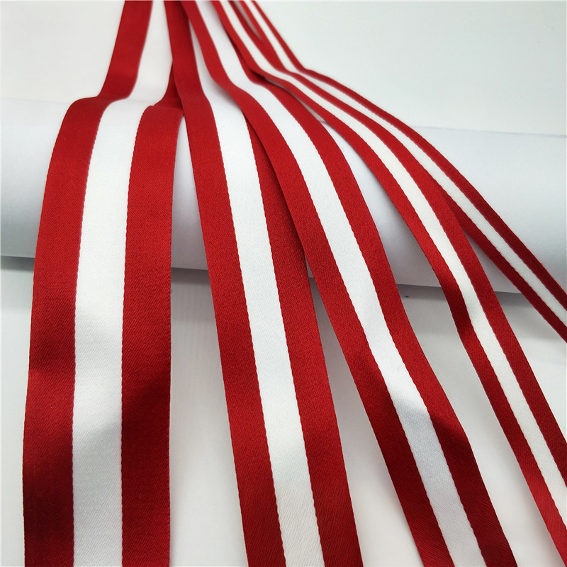 100D banda de banda de poliéster densa tricolor banda de banda de banda de banda lateral ropa bolsa accesorios en stock al por mayor