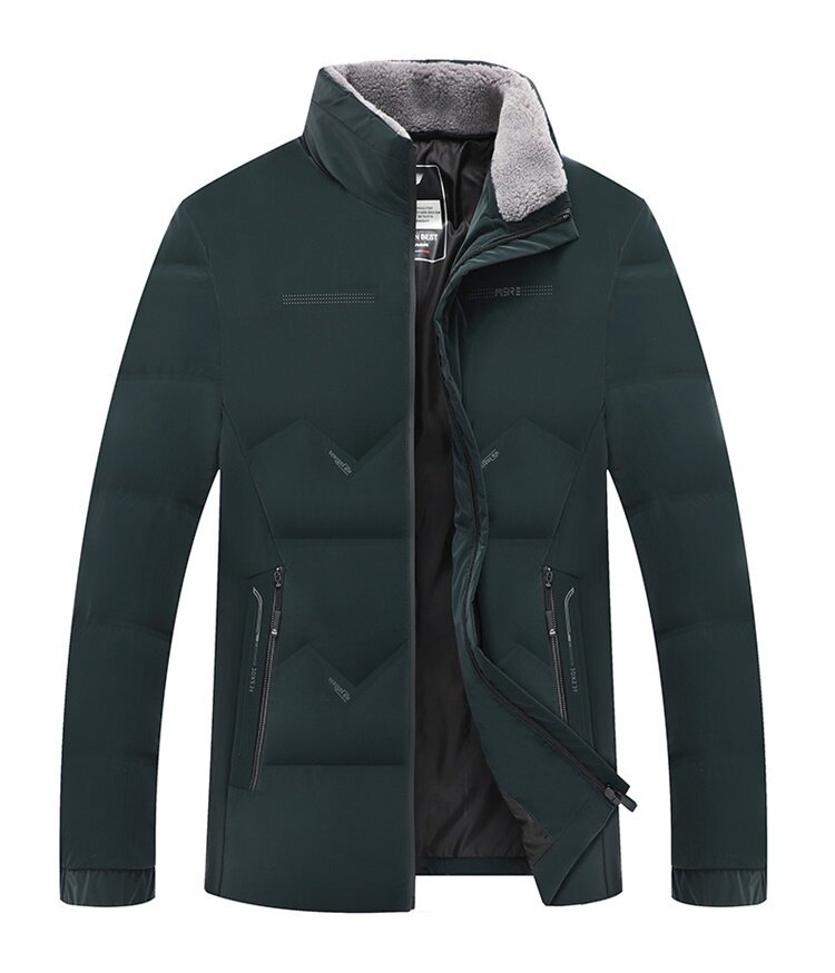 Piumino uomo invernale giacca in cotone con collo alto moda_voghion.com