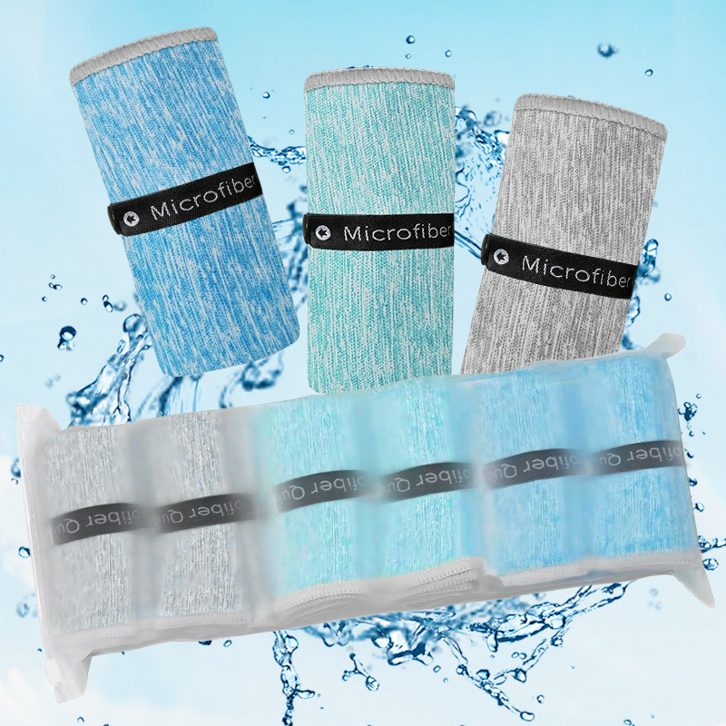Amazon Cross-border Fitness Towel Outdoor Sweat Wipe Microfiber Cationic Quick-drying Double-sided Fleece Sports Towel