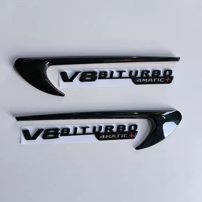 black car emblem, modified turbo — Car logo - standard-v8