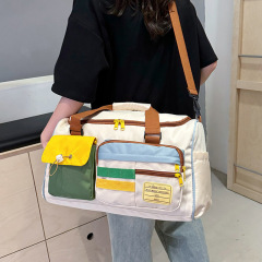 色にぶつかってレジャー運動のフィットネスバッグの女性の大容量の旅行の手提げの斜め掛けの荷物のカバンの短距離の出張旅行のカバンの男